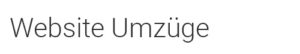 Website Umzug